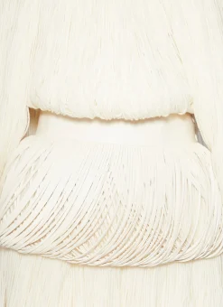 FRINGED LEATHER BELT