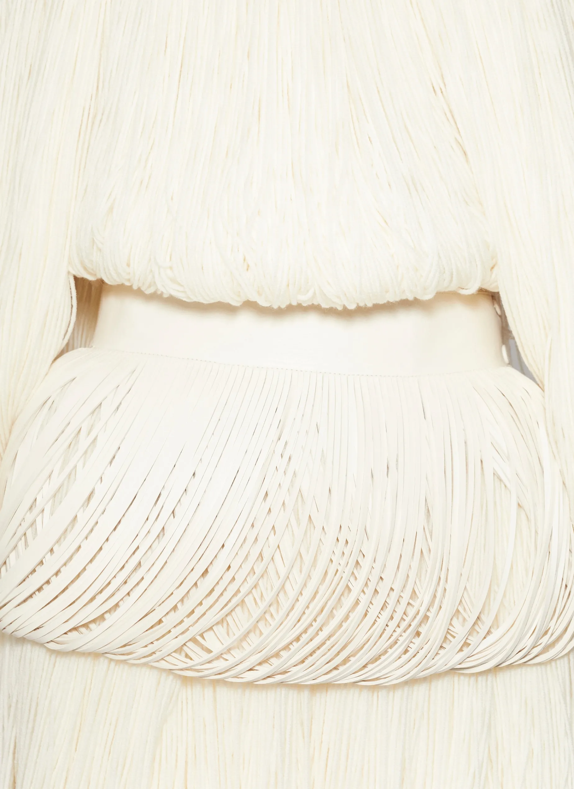 FRINGED LEATHER BELT