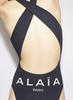 HALTERNECK ALAIA SWIMSUIT IN JERSEY