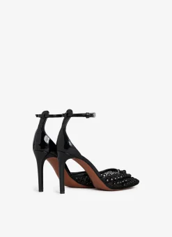 HIGH FISHNET PUMPS WITH STUDS