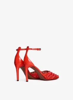 HIGH FISHNET PUMPS WITH STUDS