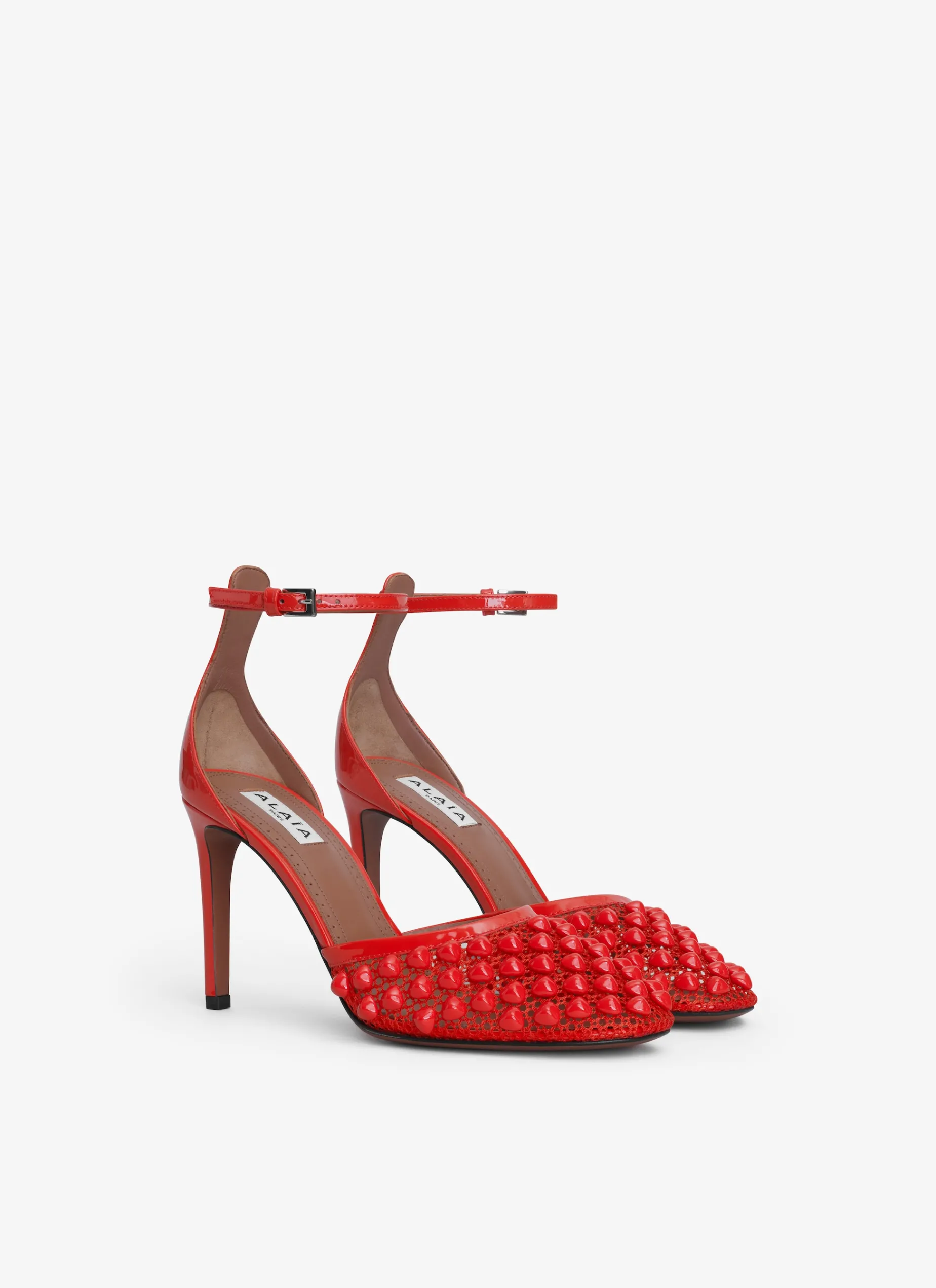 HIGH FISHNET PUMPS WITH STUDS