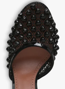 HIGH FISHNET PUMPS WITH STUDS