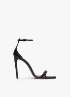 HIGH SANDALS IN PATENT CALFSKIN