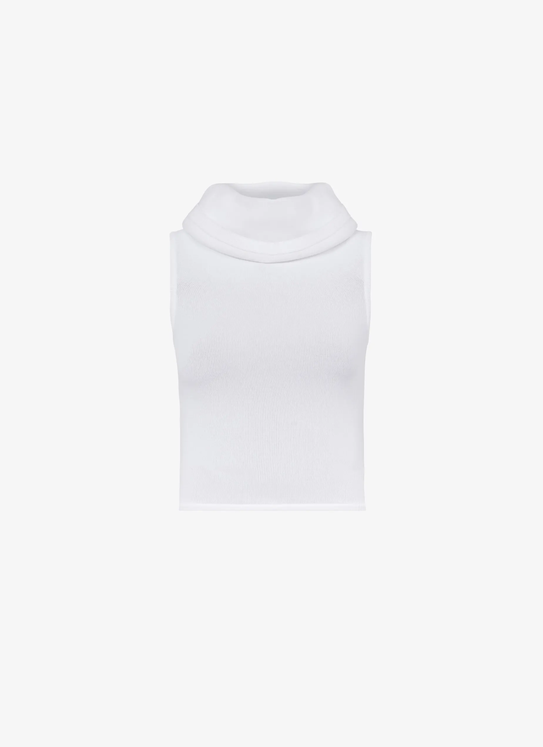 HOODED KNIT CROP TOP
