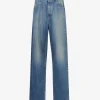 Knit Belt Denim Pant