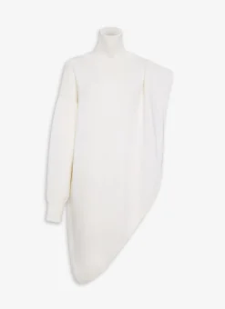 KNITTED ASYMMETRICAL CAPE JUMPER