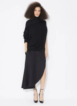 KNITTED ASYMMETRICAL CAPE JUMPER