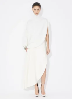 KNITTED ASYMMETRICAL CAPE JUMPER