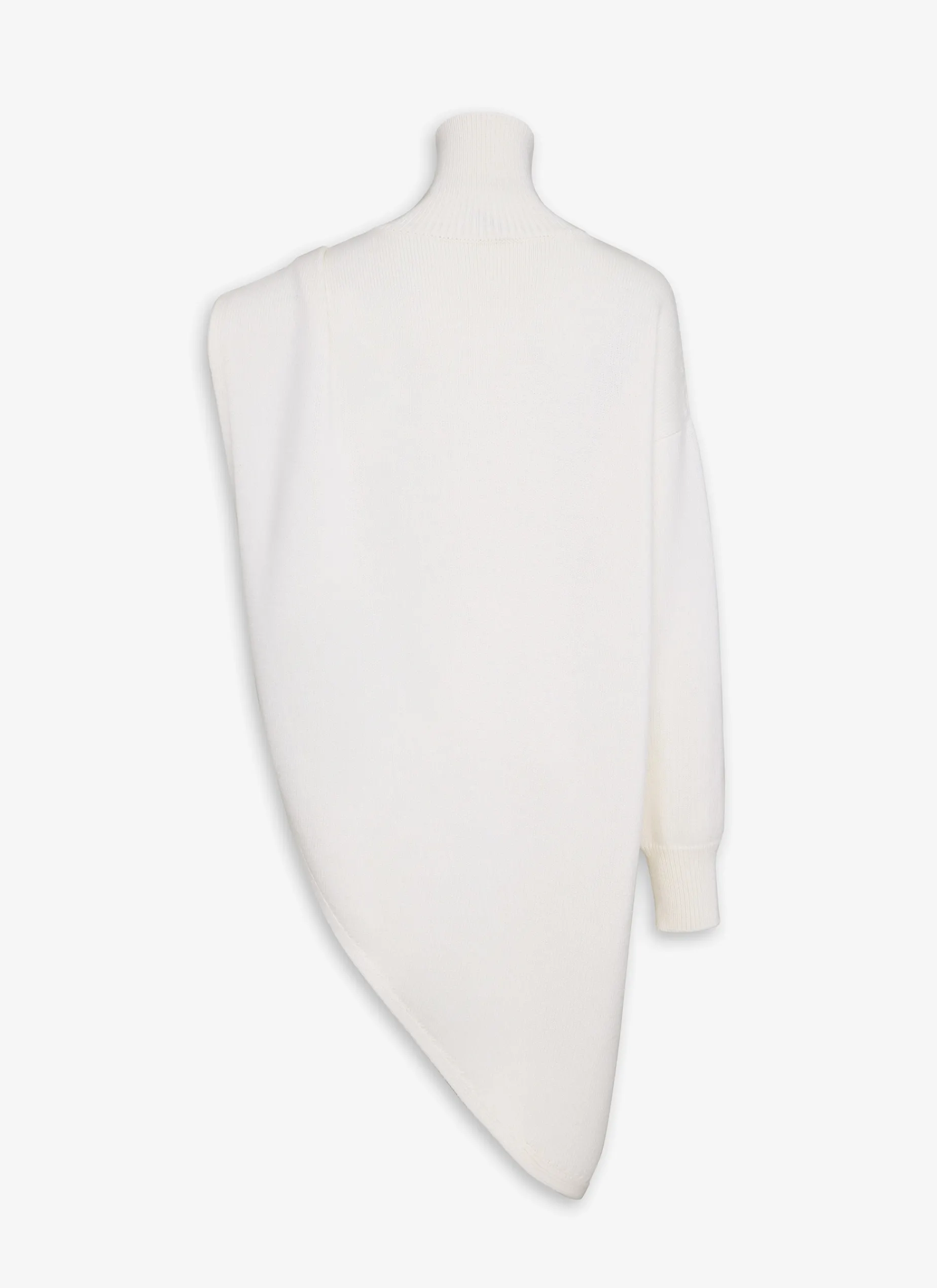 KNITTED ASYMMETRICAL CAPE JUMPER