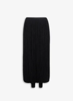 KNITTED FRINGE ROUND PANTS