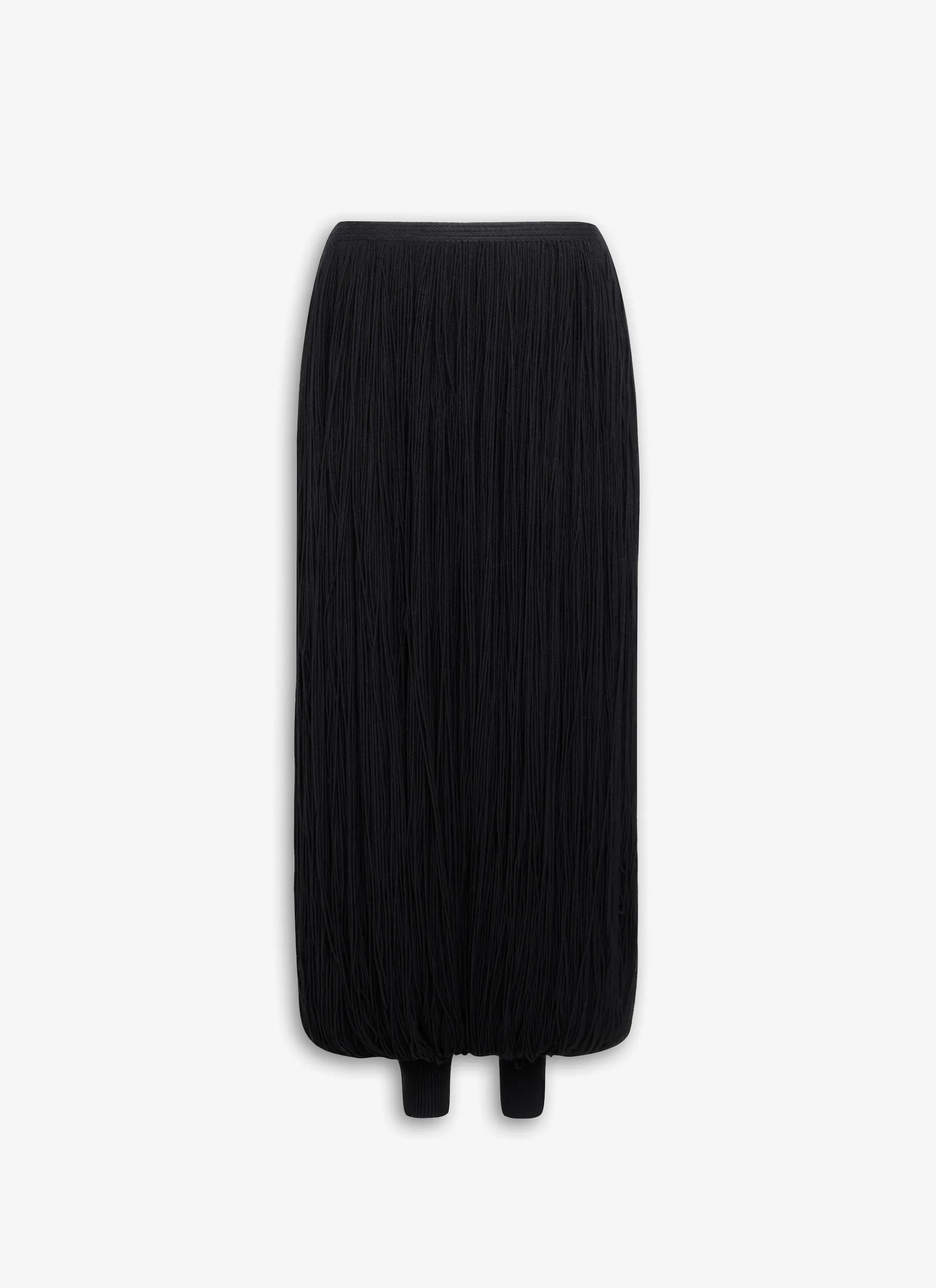 KNITTED FRINGE ROUND PANTS