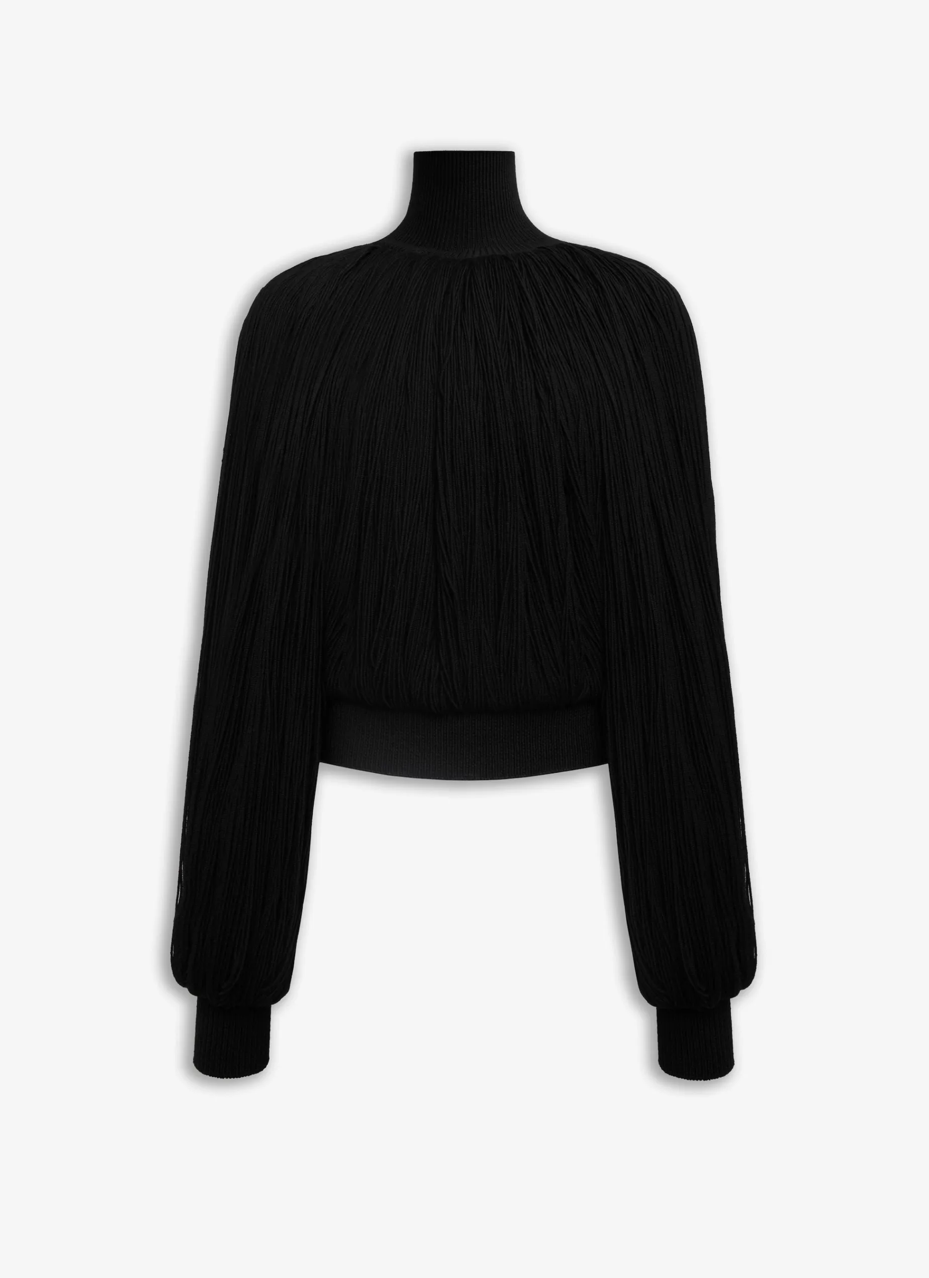 KNITTED FRINGES JUMPER