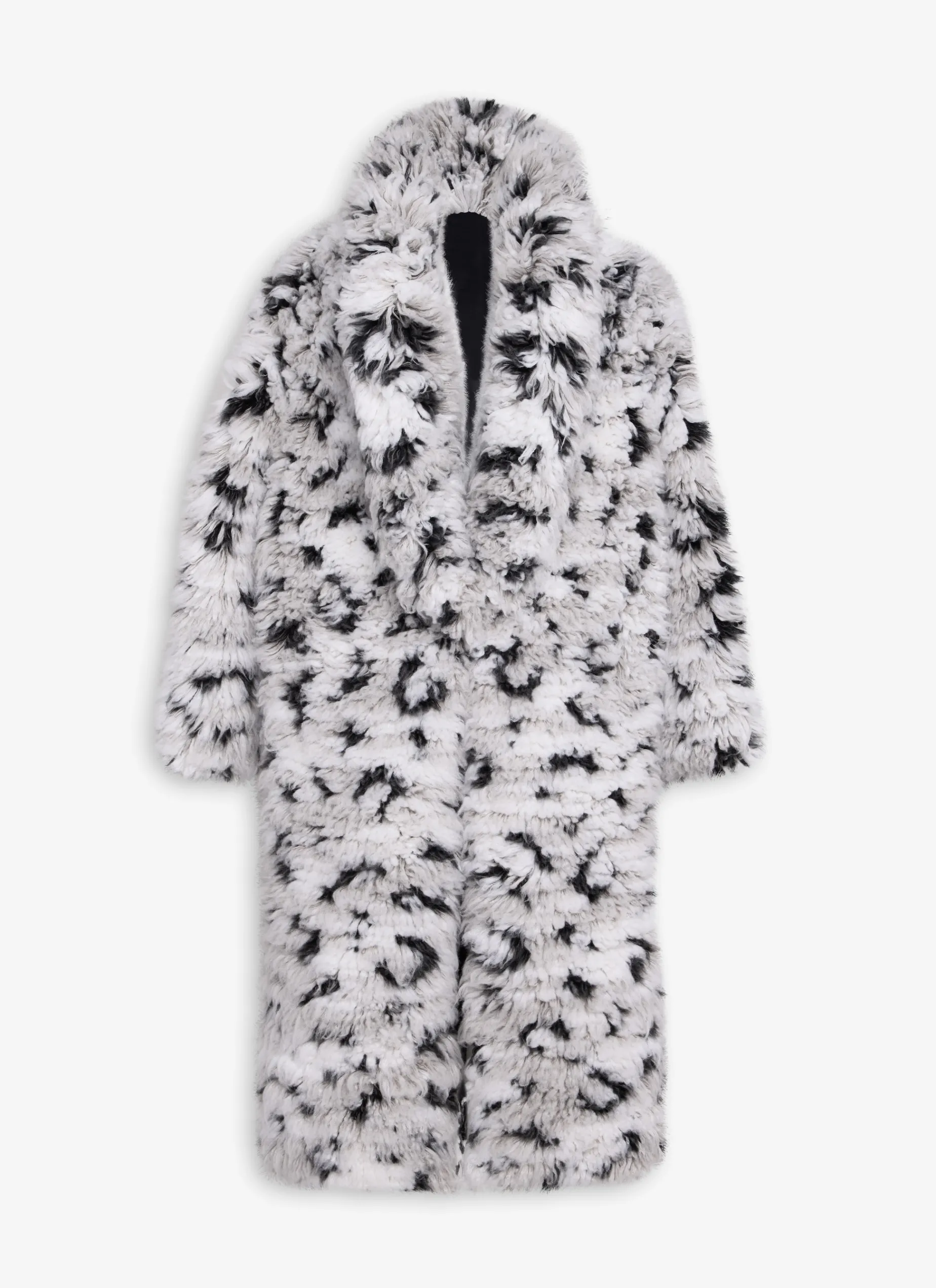 KNITTED LYNX COAT