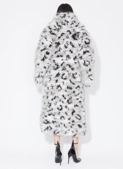 KNITTED LYNX COAT