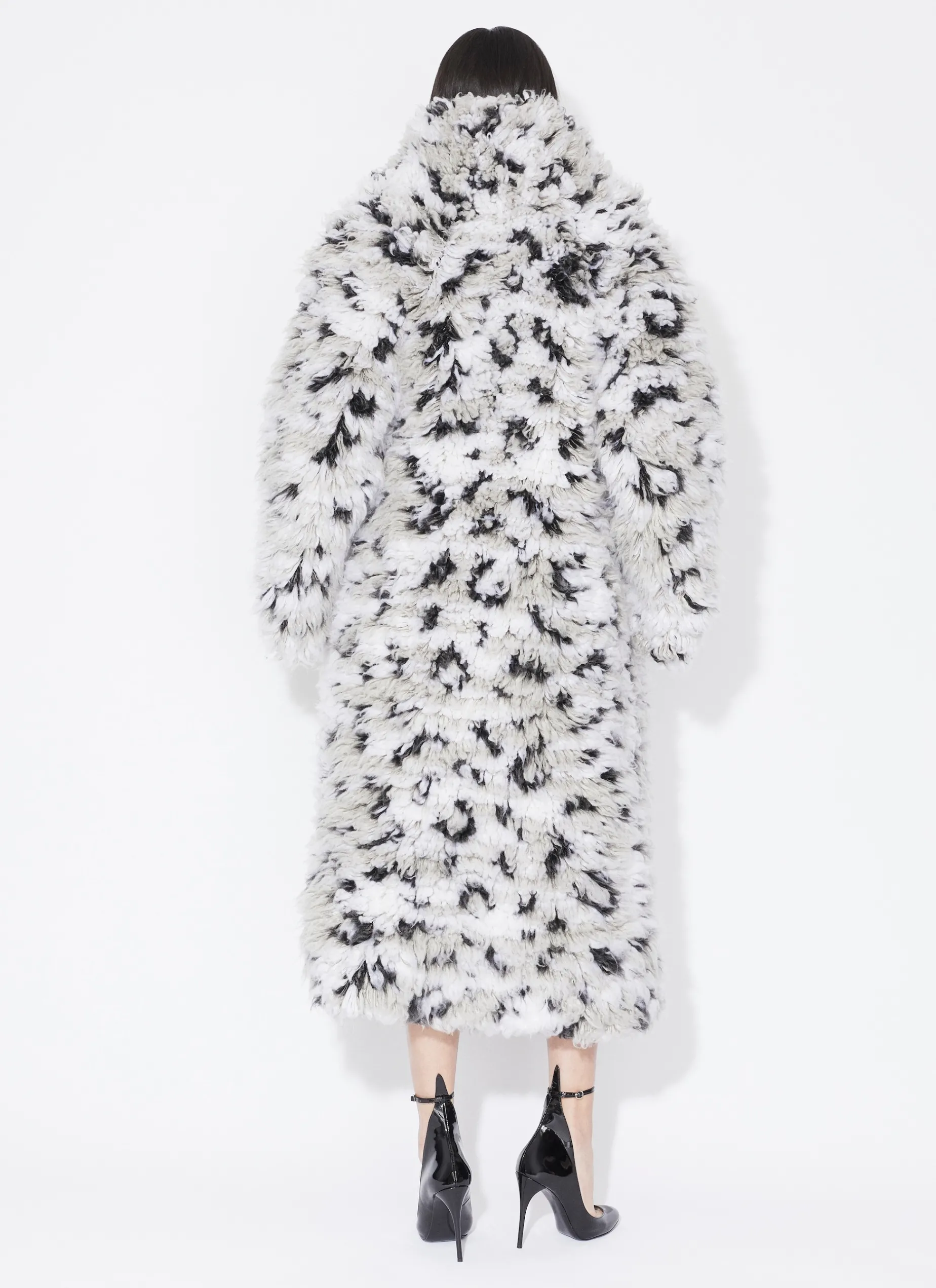 KNITTED LYNX COAT