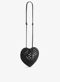 LE CŒUR BAG IN PERFORATED LAMBSKIN