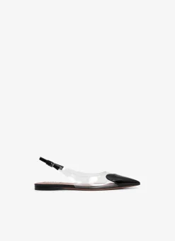 LE CŒUR FLAT SLINGBACKS IN PATENT CALFSKIN
