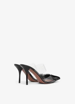LE CŒUR MULES IN PATENT CALFSKIN