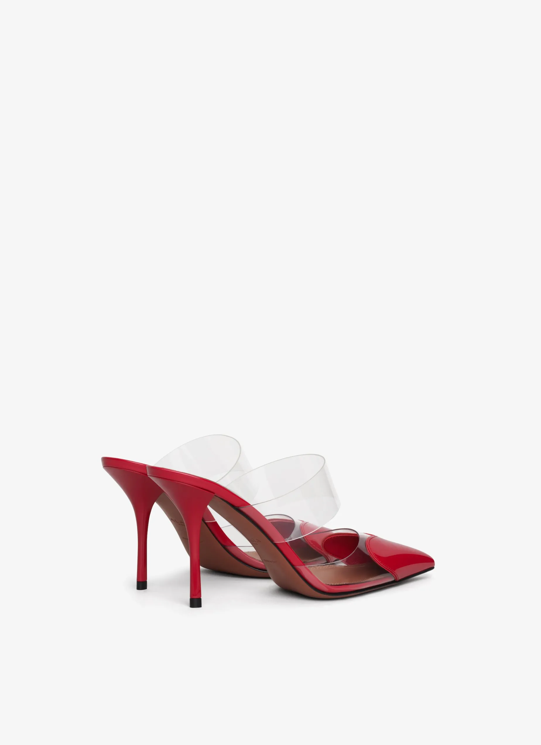 LE CŒUR MULES IN PATENT CALFSKIN