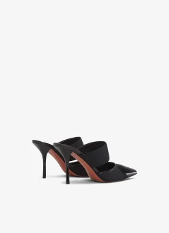 LE CŒUR MULES IN PATENT CALFSKIN