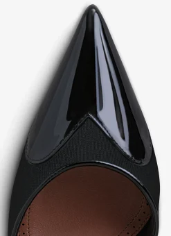 LE CŒUR MULES IN PATENT CALFSKIN
