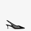 LE CŒUR SLINGBACKS IN FISHNET