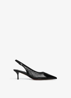 LE CŒUR SLINGBACKS IN FISHNET