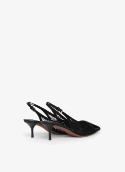 LE CŒUR SLINGBACKS IN FISHNET