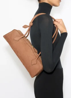 LE TECKEL MEDIUM BAG IN NUBUK CALFSKIN