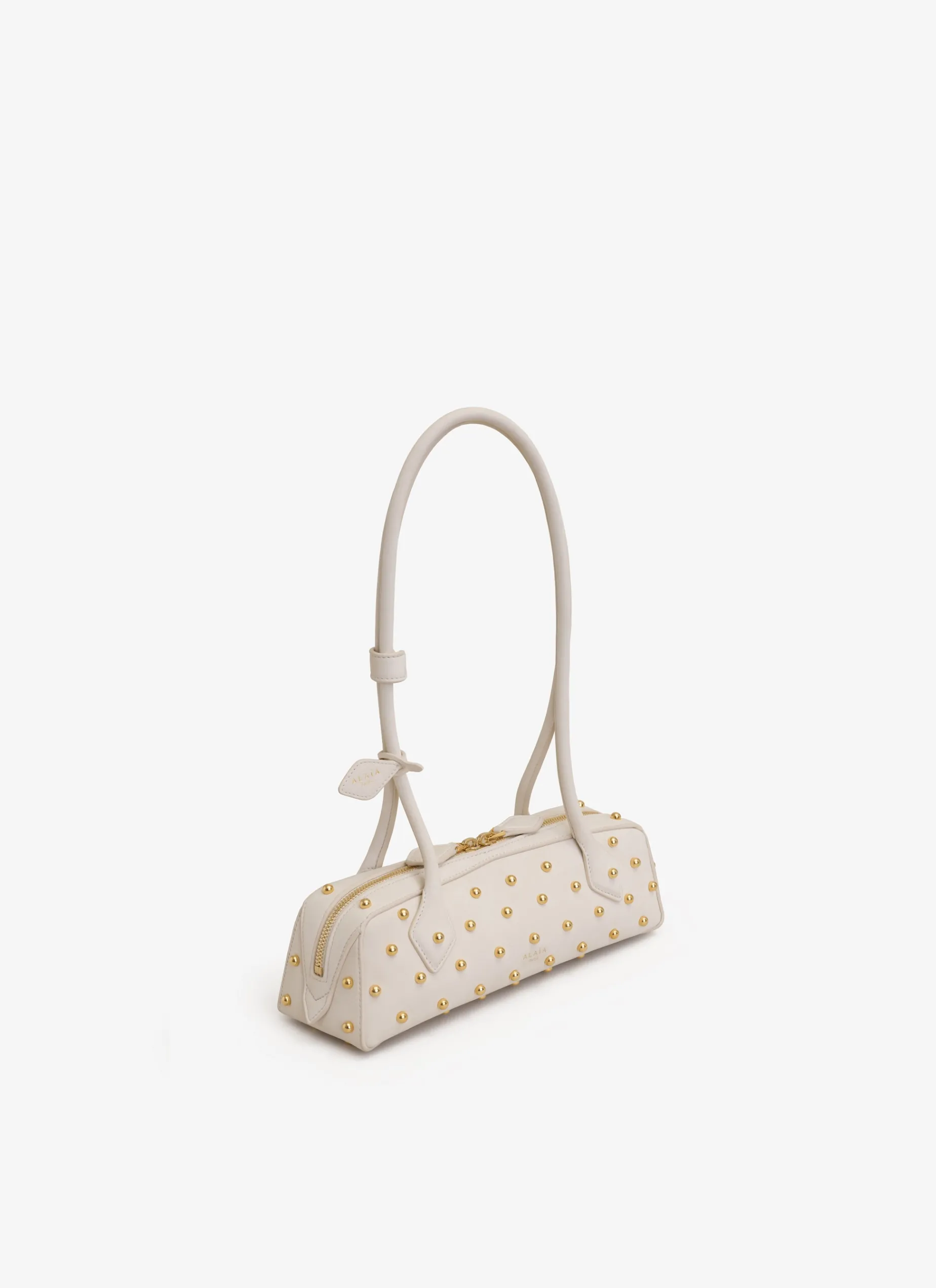 LE TECKEL SMALL BAG WITH STUDS IN NUBUK