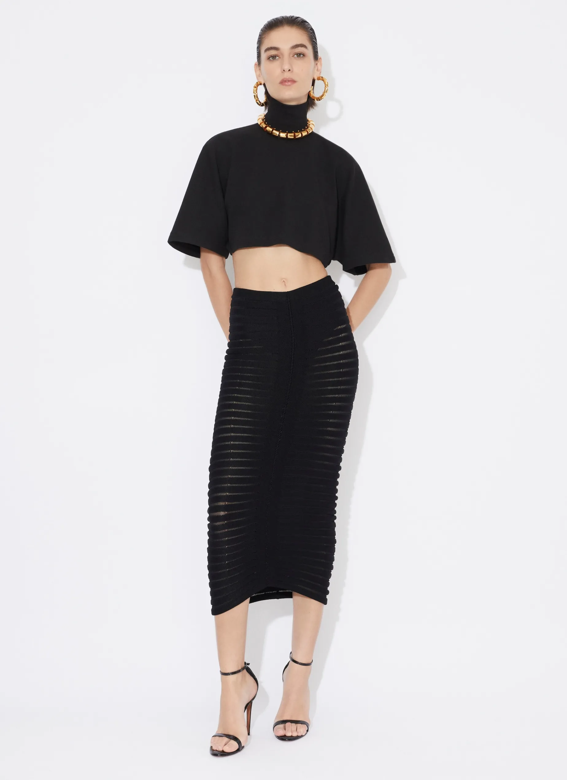 MIDI SKELETON SKIRT