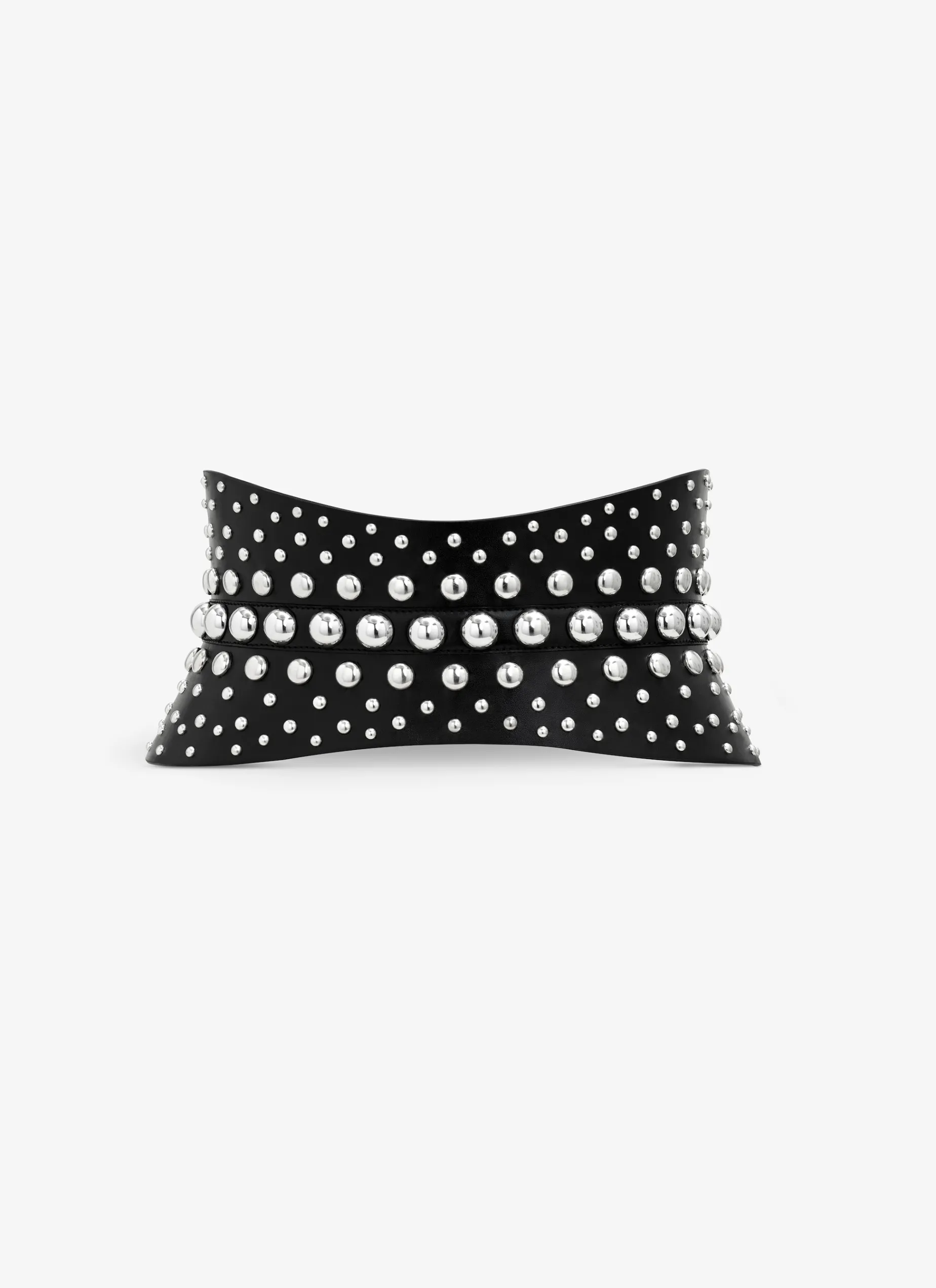 NEO BUSTIER BELT STUDS IN CALFSKIN