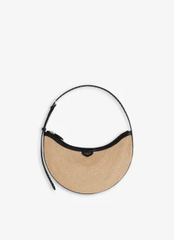 ONE PIECE DEMI LUNE BAG IN PAPER STRAW