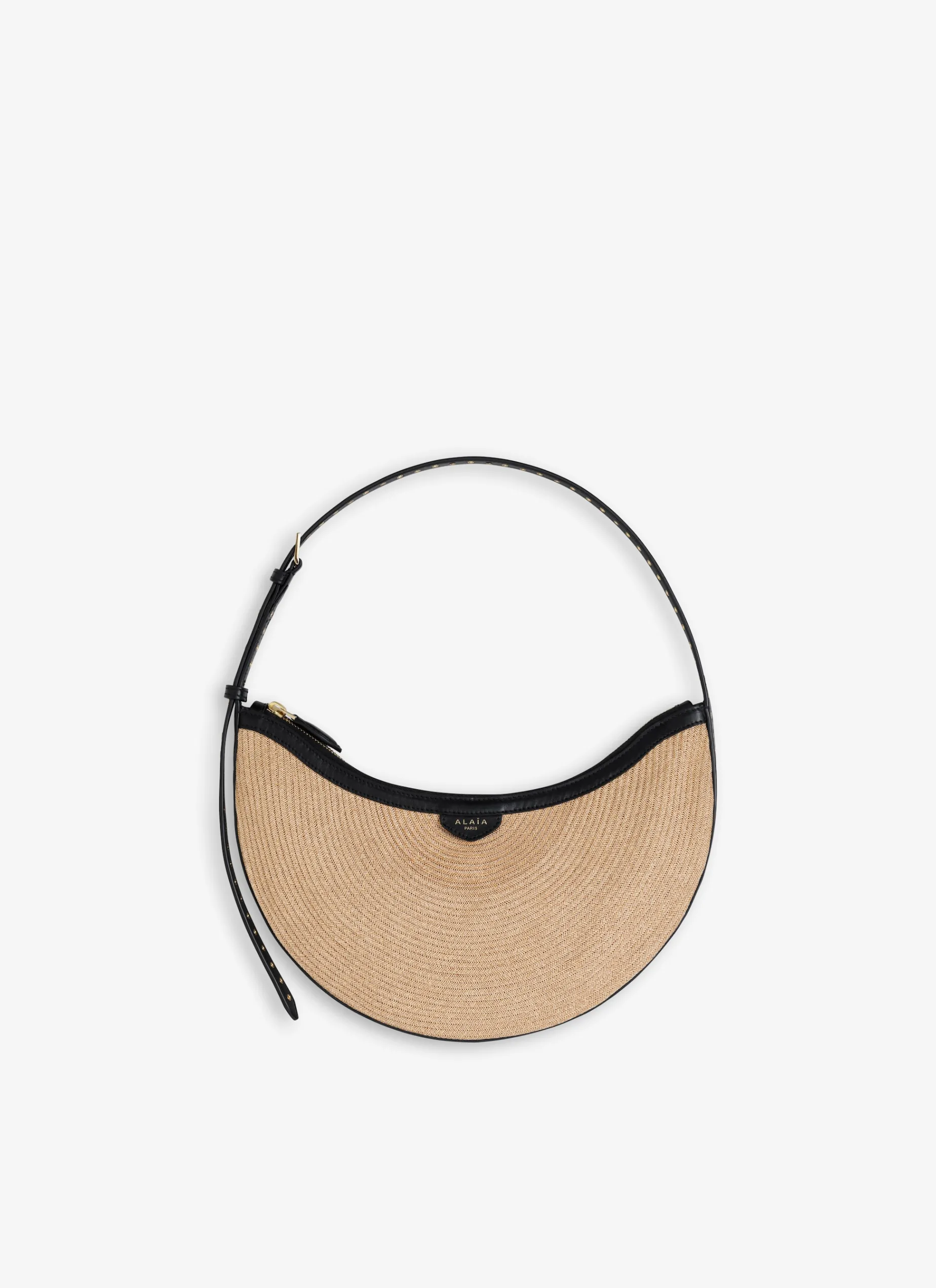 ONE PIECE DEMI LUNE BAG IN PAPER STRAW