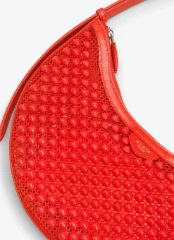 ONE PIECE DEMI LUNE BAG IN FISHNET PYRAMIDS