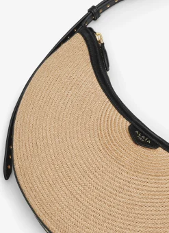 ONE PIECE DEMI LUNE BAG IN PAPER STRAW