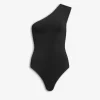 ONE SHOULDER BODY IN STRETCH KNIT