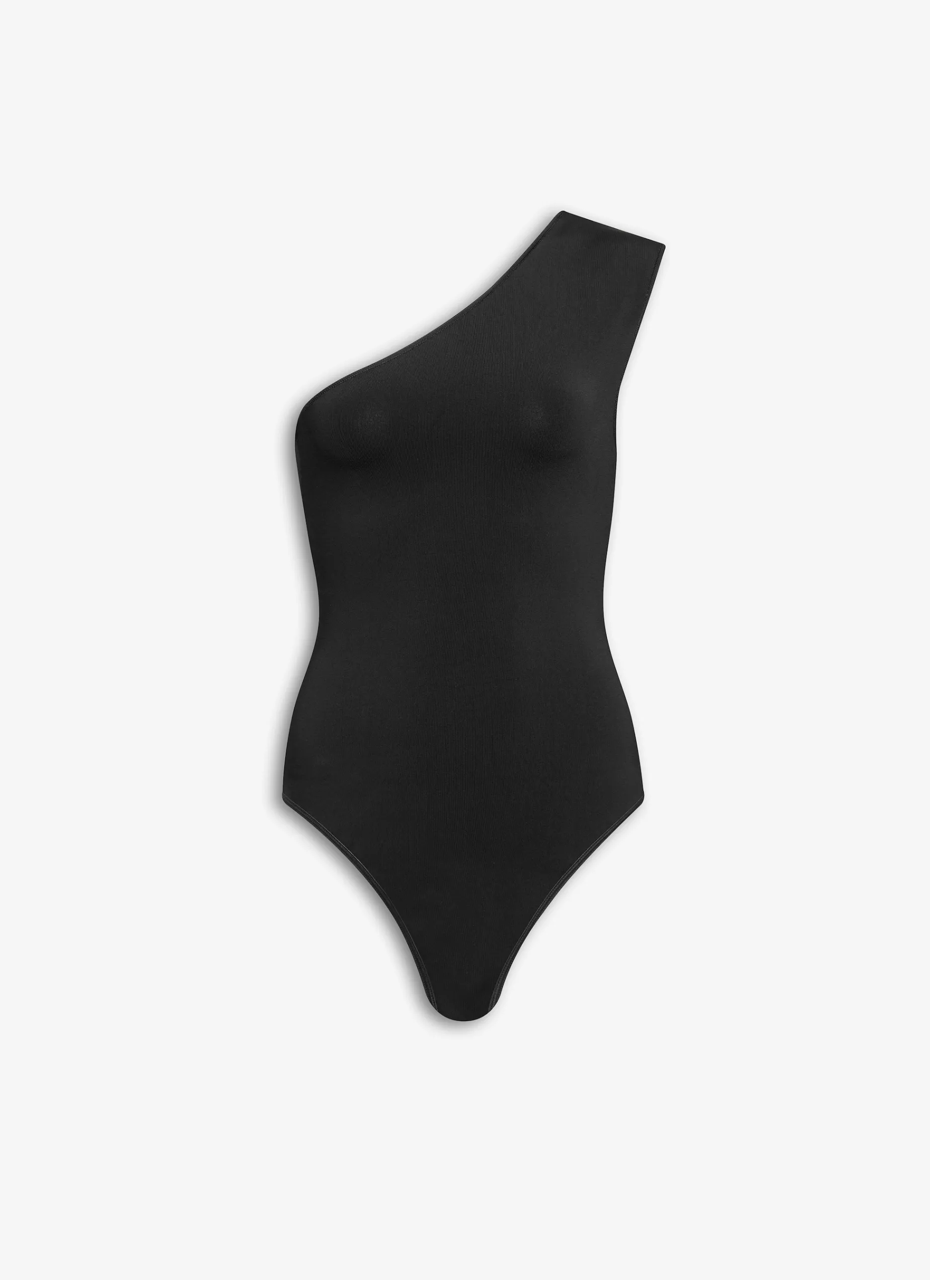 ONE SHOULDER BODY IN STRETCH KNIT