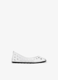 PERFO BALLET FLATS IN CALFSKIN
