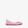 PERFO BALLET FLATS IN CALFSKIN