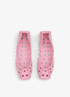 PERFO BALLET FLATS IN CALFSKIN