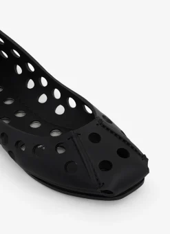 PERFO BALLET FLATS IN CALFSKIN