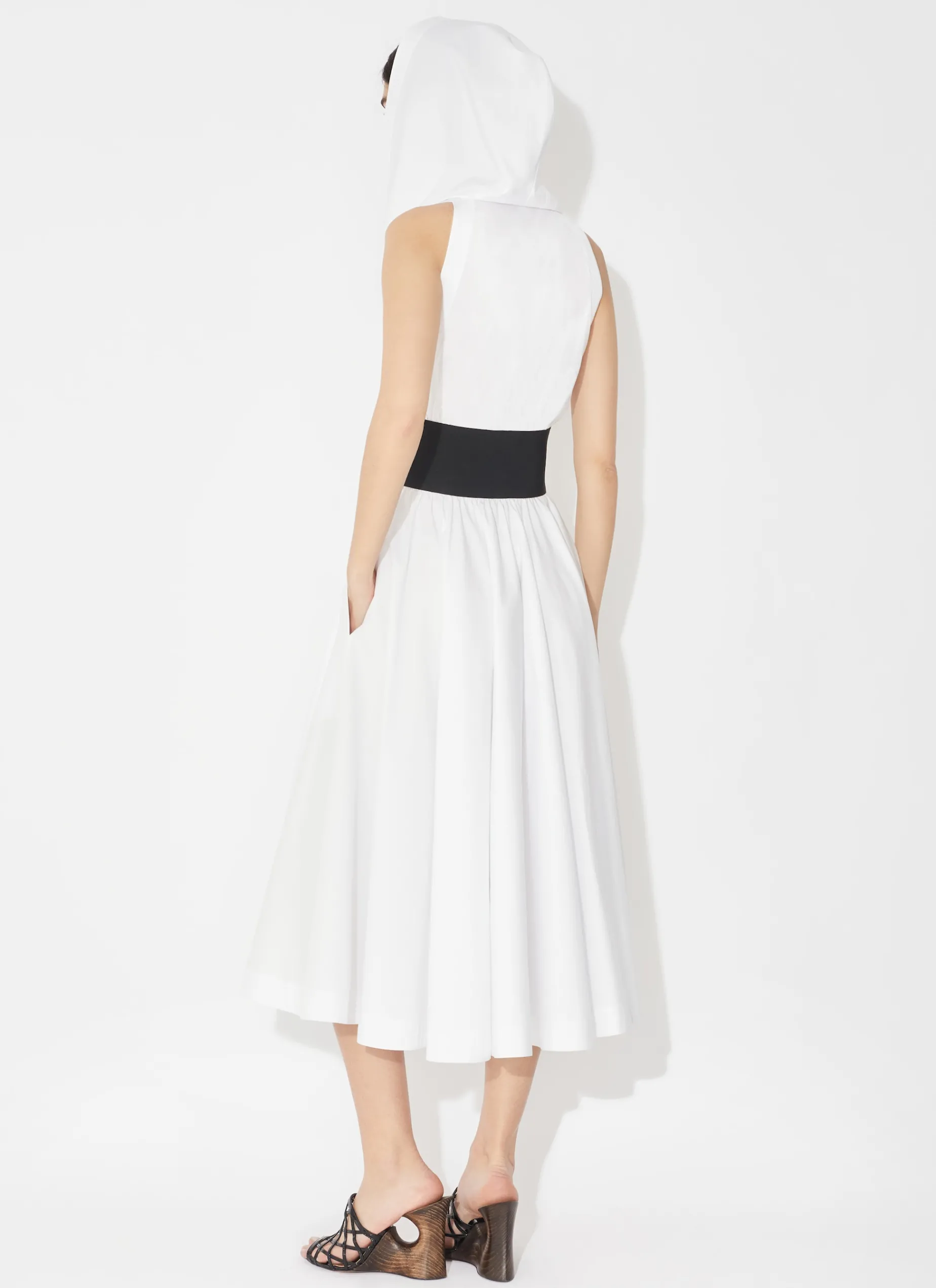 Poplin Hood Dress