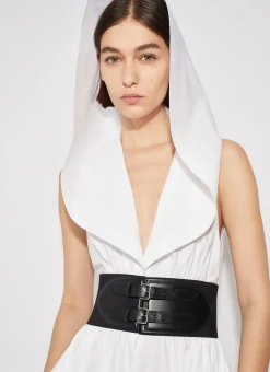 Poplin Hood Dress