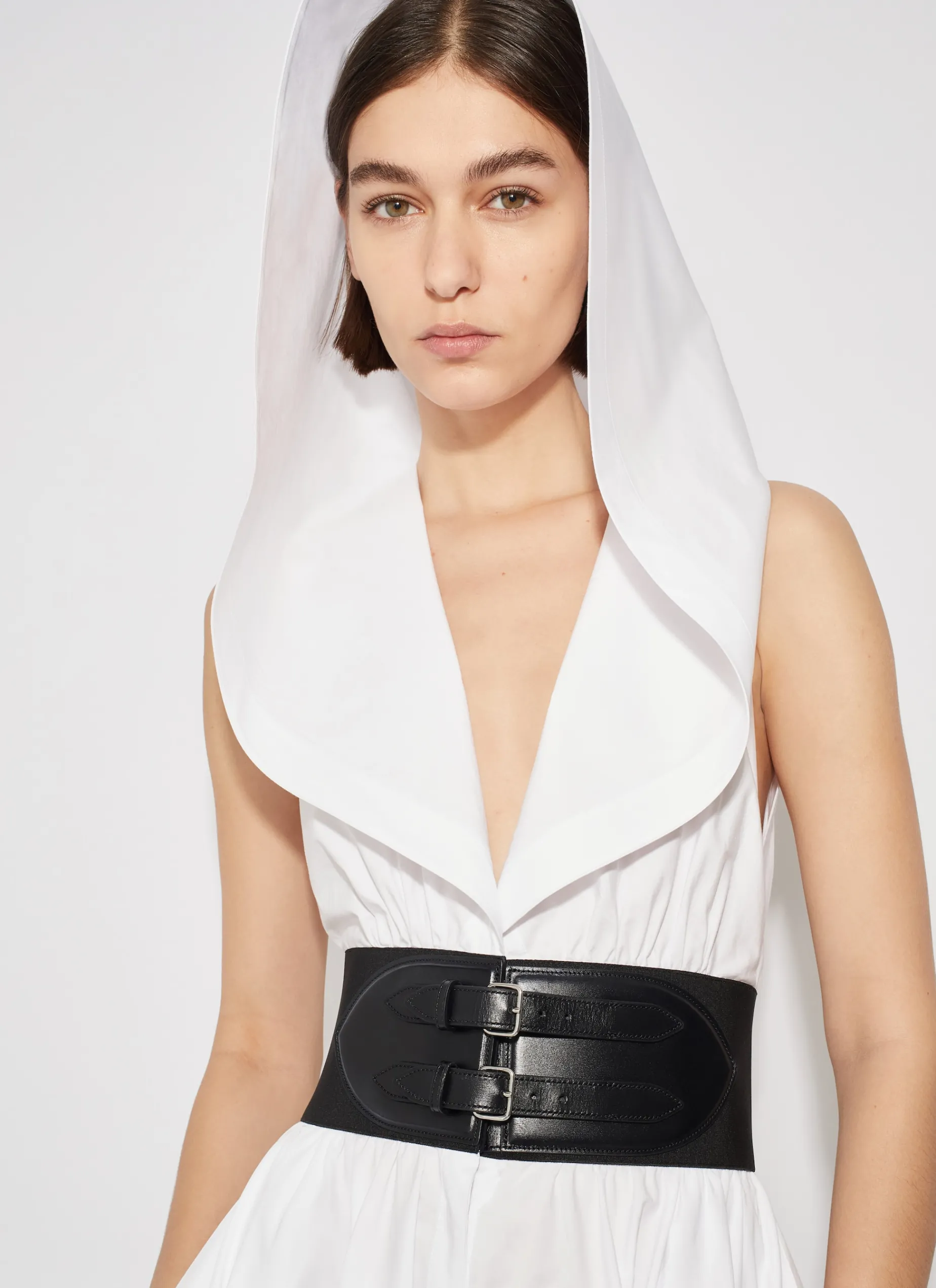 Poplin Hood Dress