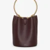 RING LARGE BUCKET BAG IN CALFSKIN