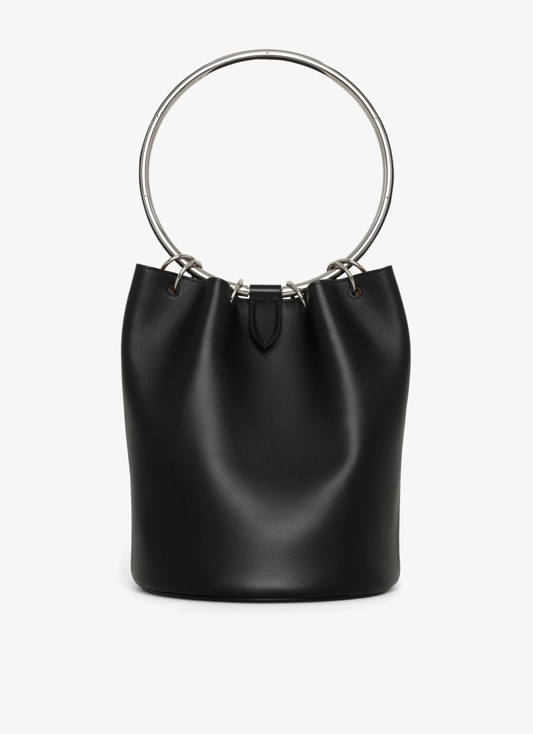 RING LARGE BUCKET BAG IN CALFSKIN
