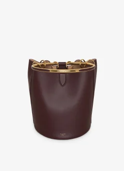 RING LARGE BUCKET BAG IN CALFSKIN