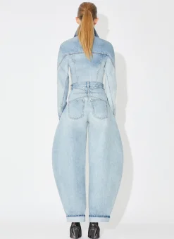 ROUND JEANS IN SKY DENIM